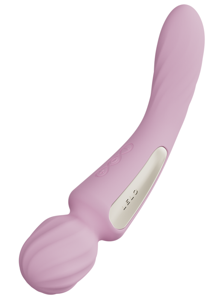 LELO Switch Dual Ended App Control Body Wand Vibrator - Light Pink - Body Wands