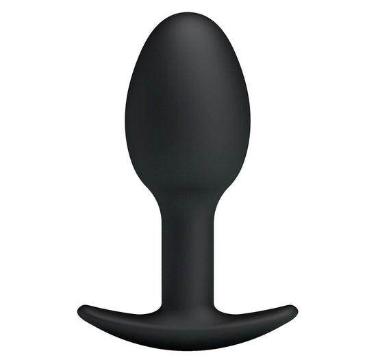 Pretty Love Silicone Anal Balls Butt Plug Black - Butt Plugs