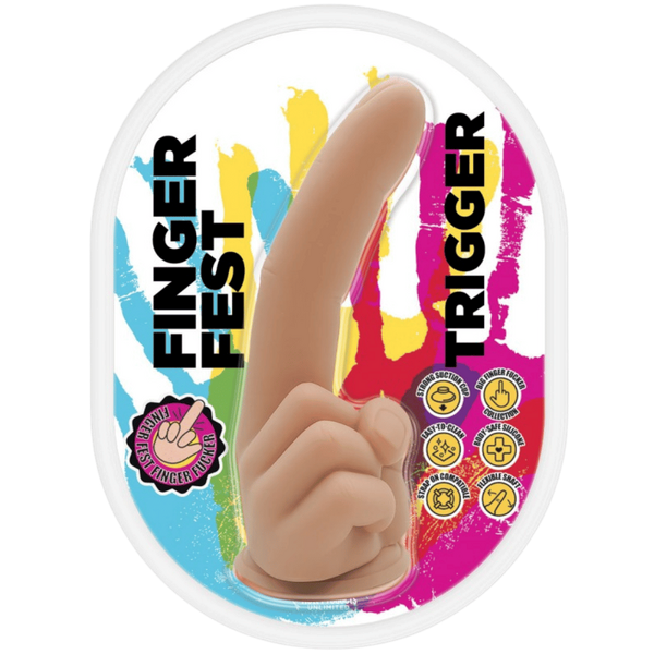 Hott Products Trigger Finger Shape Realistic Dong - - Realistic Dildos