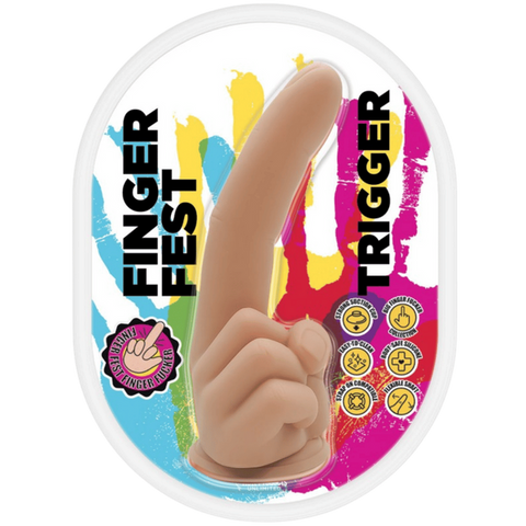 Hott Products Trigger Finger Shape Realistic Dong - Realistic Dildos