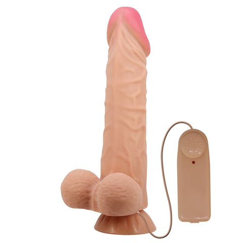 Pretty Love Sadik 9.4 Inches Realsitic Vibrating Dong - Vibrating Dildos