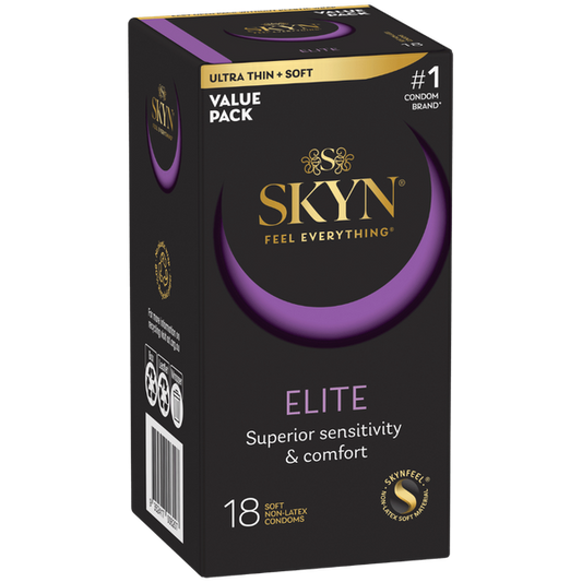 Ansell Elite 18's Soft and Non Latext Condoms - Condoms