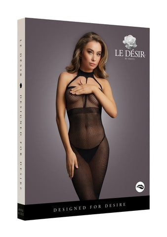 Le Desir High Neck Womenks Sexy Dress Black - Body Stockings