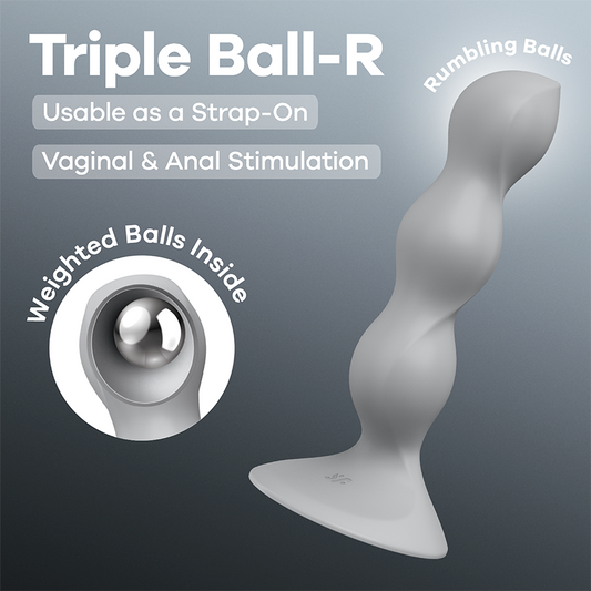 Satisfyer Triple Ball-R Beaded Anal Plug - Butt Plugs