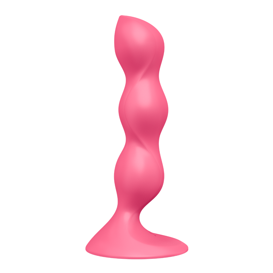 Satisfyer Triple Ball-R Beaded Anal Plug - Red - Butt Plugs