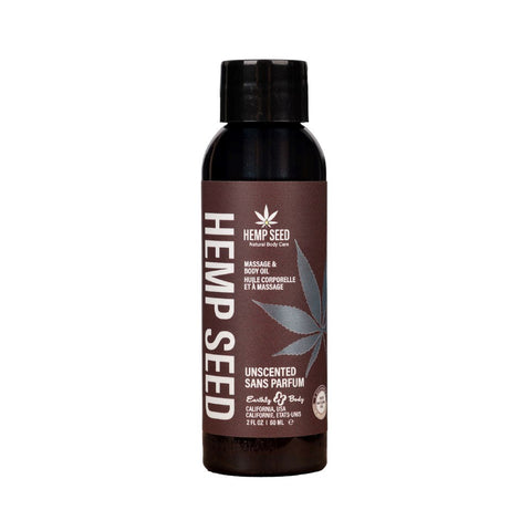 Earthly Body Hemp Seed Scented Massage and Body Oil 59 ml - Massage Oils and Lubricants