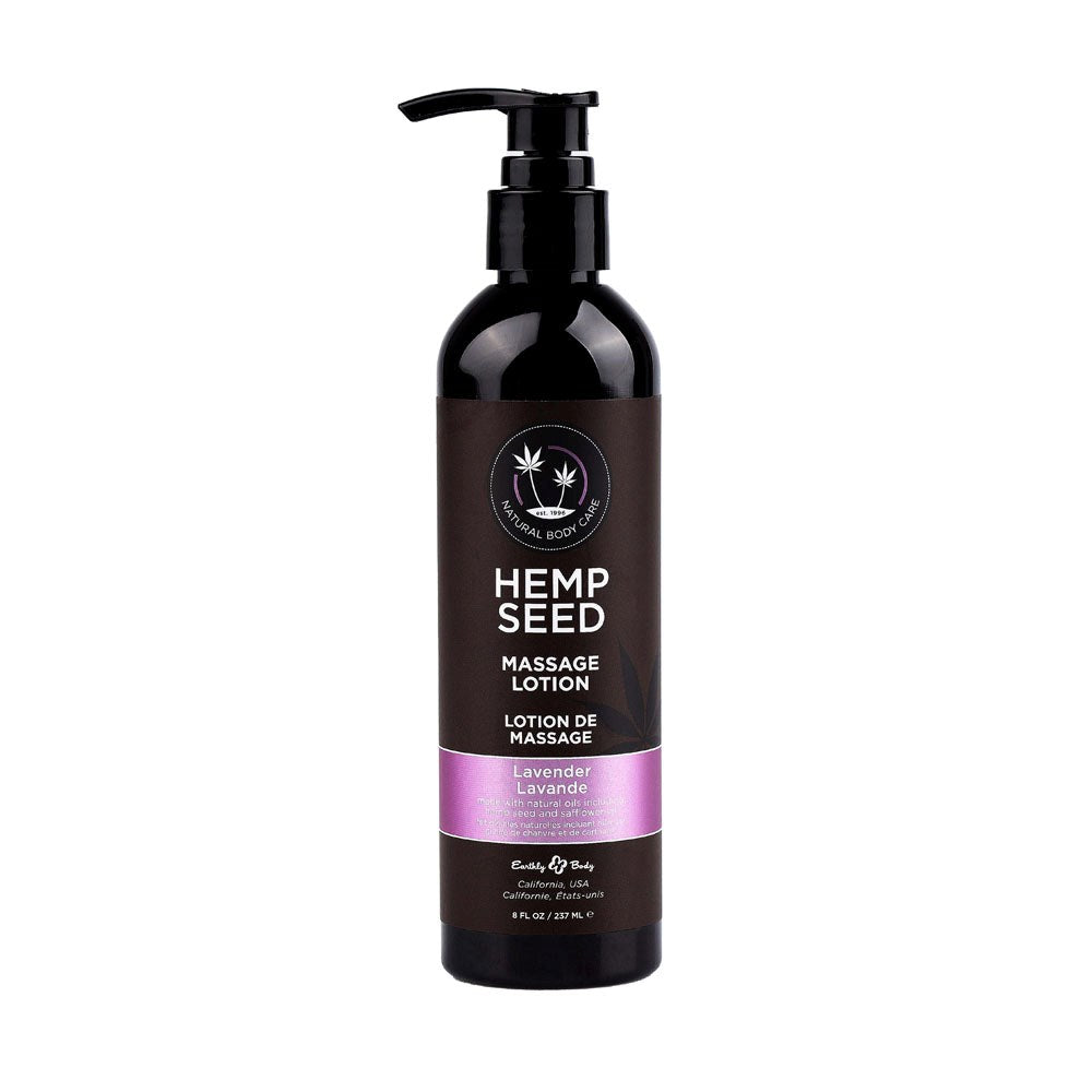Earthly Body Hemp Seed Scented Massage Lotion 237 ml - Massage Oils and Lubricants