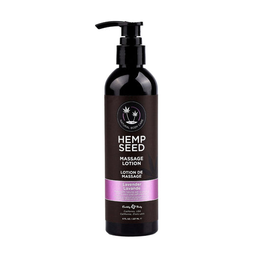 Earthly Body Hemp Seed Scented Massage Lotion 237 ml - Massage Oils and Lubricants