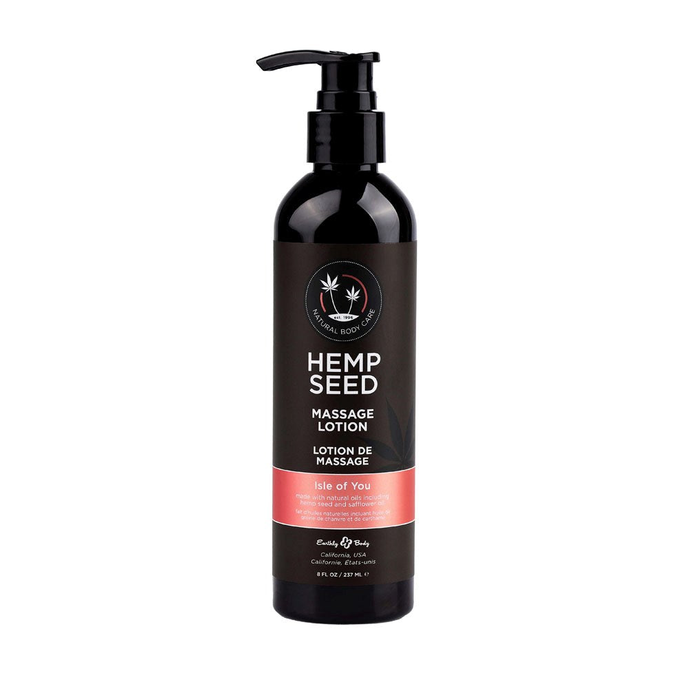 Earthly Body Hemp Seed Scented Massage Lotion 237 ml - Massage Oils and Lubricants
