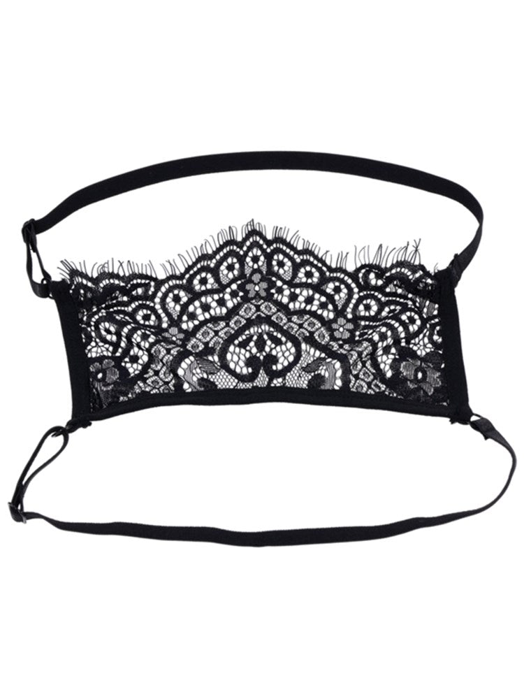 Sportsheets Sex and Mischief Veiled Vision Lace Blindfold - Masks And Blindfolds