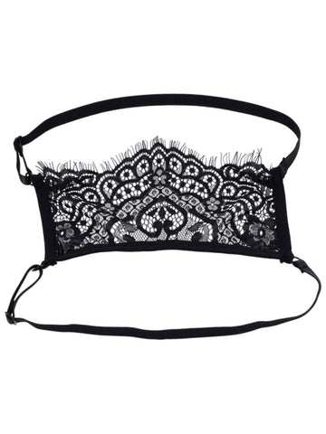Sportsheets Sex and Mischief Veiled Vision Lace Blindfold - Masks And Blindfolds