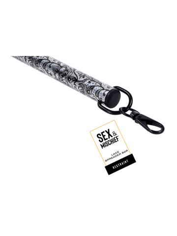 Sportsheets Sex and Mischief Lace Bondage Spreader Bar - Cuffs And Restraints
