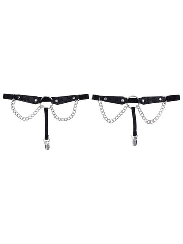Sportsheets Sex and Mischief Chain Lace Garters - Her Fetish