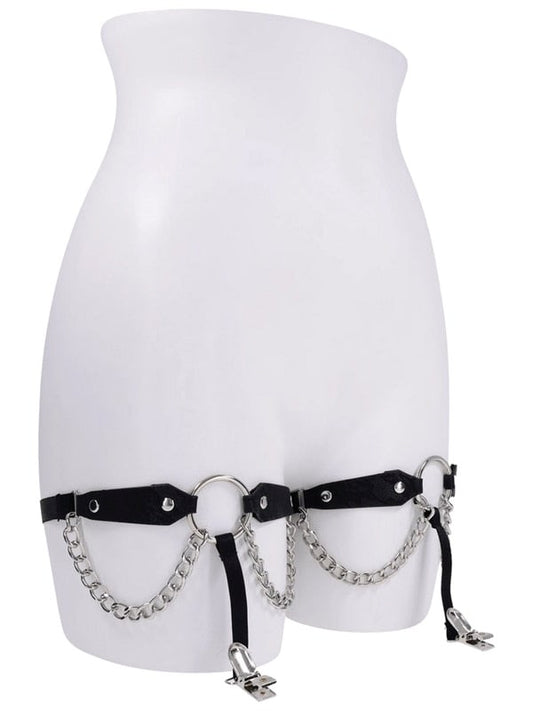 Sportsheets Sex and Mischief Chain Lace Garters - Her Fetish