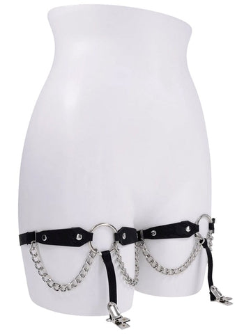 Sportsheets Sex and Mischief Chain Lace Garters - Her Fetish