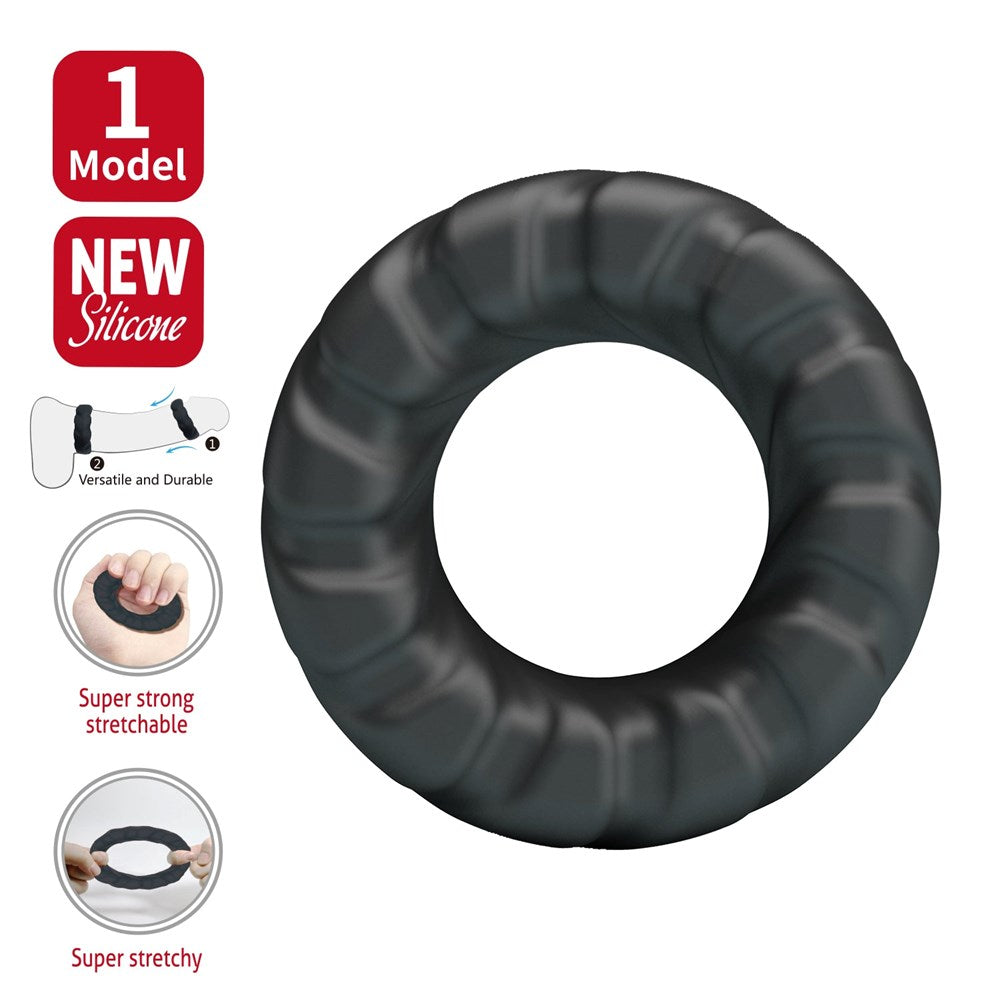 Baile Jeriko Super Soft Stretchy Silicone Cock Ring No. 1 - Default Title - Stretchy Cock Rings