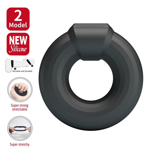 Baile Kayke Super Soft Male Silicone Cock Ring No. 2 - Stretchy Cock Rings