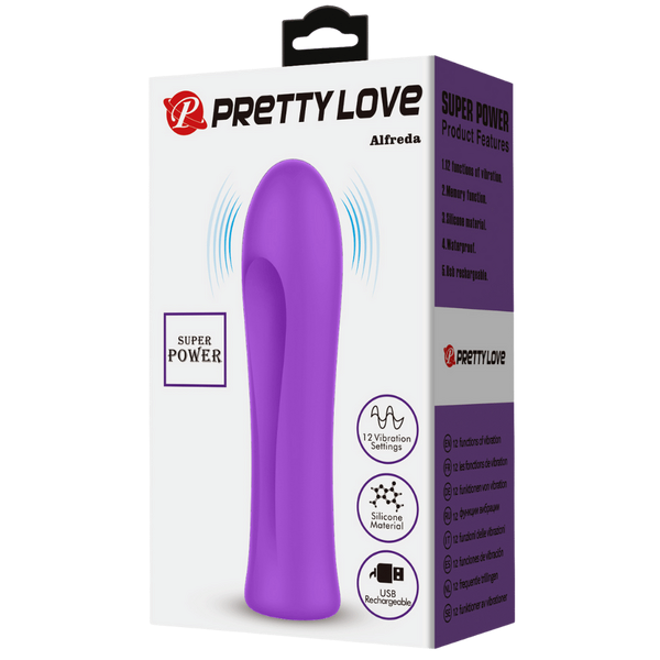 Baile Alfreda Rechargeable Bullet Vibrator - Purple - Bullet Vibrators