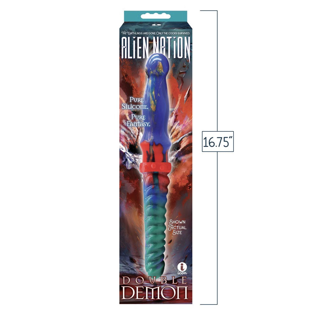 Icon Brands Alien Nation Double Demon Fantasy Double Dildo - - Non-Realistic Dildos