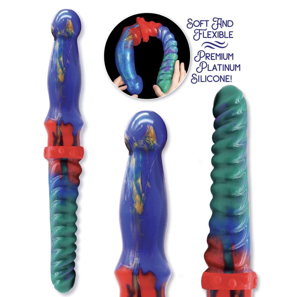Icon Brands Alien Nation Double Demon Fantasy Double Dildo - Default Title - Non-Realistic Dildos