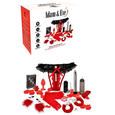 Adam & Eve DELUXE RED HOT Couples SEX KIT - Sex Kits