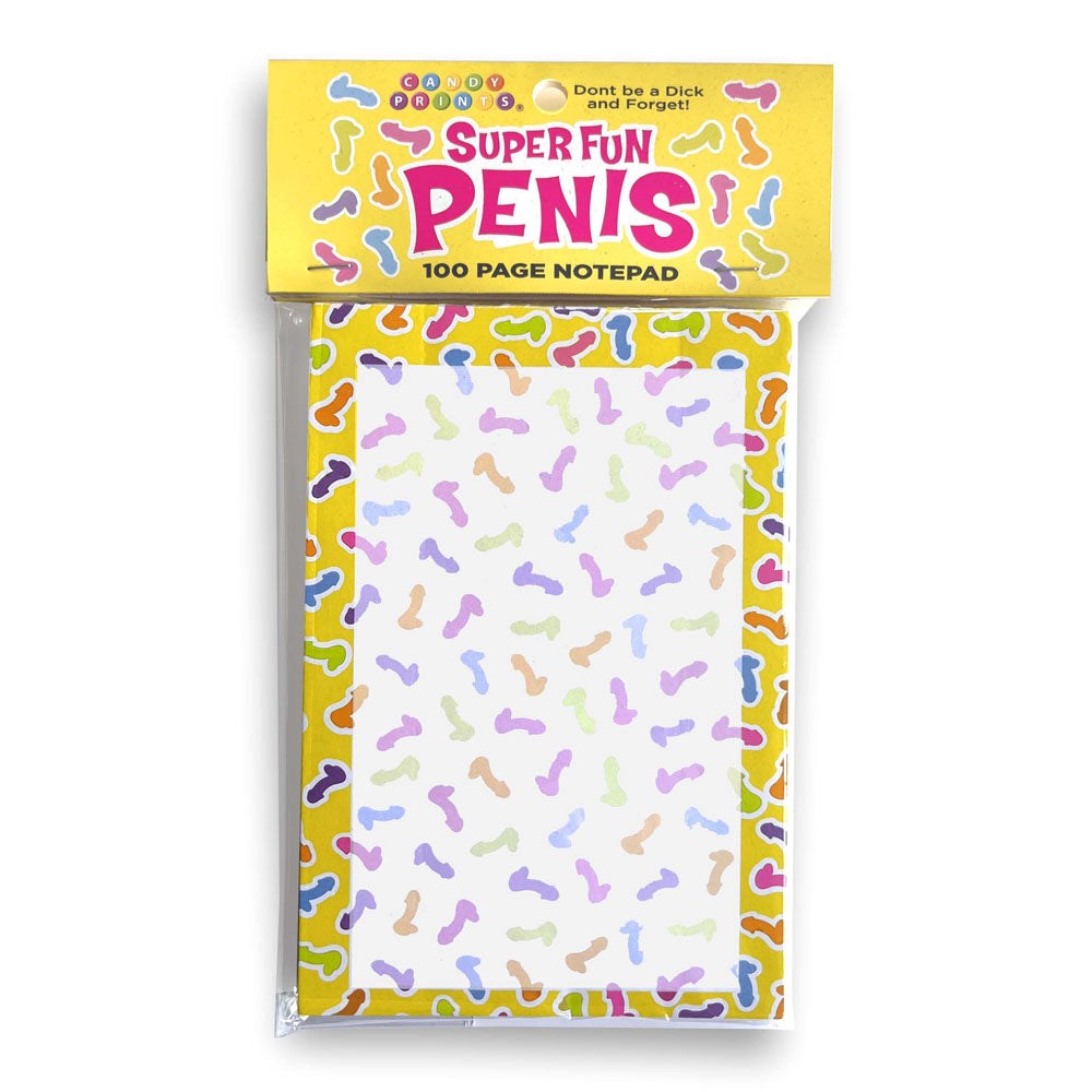 Little Genie Super Fun Novelty Penis Notepad 100 Pages - Party Gifts and Novelties