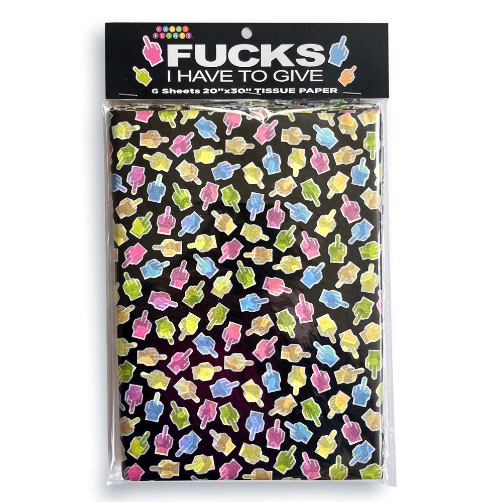 Little Genie Fucks I Have To Give Tissue Paper Sheets 6 Pack - Party Gifts and Novelties