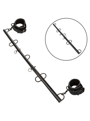 CalExotics Nocturnal Collection Spreader Bar with Cuffs - Spreaders and Hangers