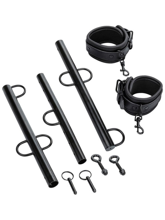 CalExotics Nocturnal Collection Spreader Bar with Cuffs - Spreaders and Hangers