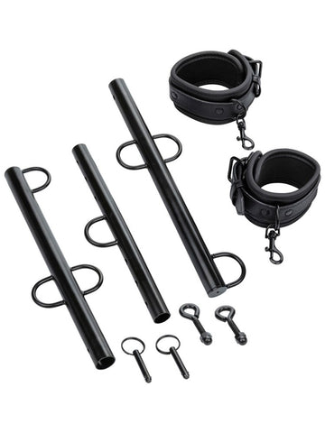 CalExotics Nocturnal Collection Spreader Bar with Cuffs - Spreaders and Hangers