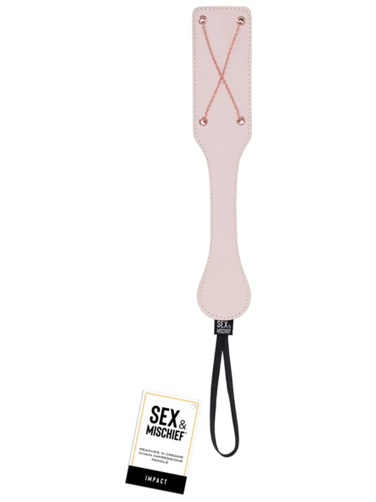 Sex and Mischief Peaches n CreaMe Chain Impressions Paddle - Paddles And Slappers