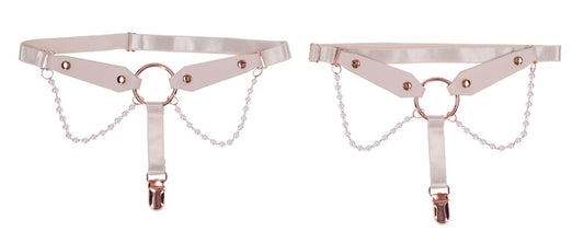 Sportsheets Sex and Mischief Peaches n CreaMe Pearl Garters - Cuffs And Restraints