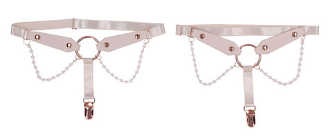 Sportsheets Sex and Mischief Peaches n CreaMe Pearl Garters - Cuffs And Restraints