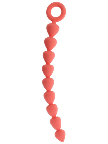 Sex and Mischief Peaches n CreaMe Silicone Anal Beads - Anal Beads and Balls