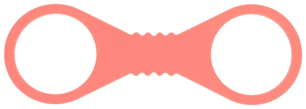 Sex and Mischief Peaches n CreaMe BDSM Silicone Cuffs Peach - Cuffs And Restraints
