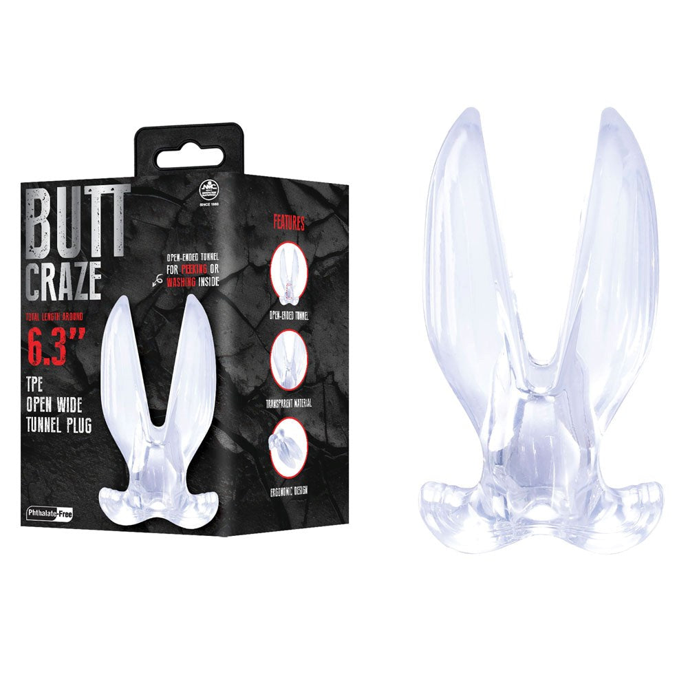 Nanma Corporation Butt Craze Gaping Butt Plug - Clear - Butt Plugs