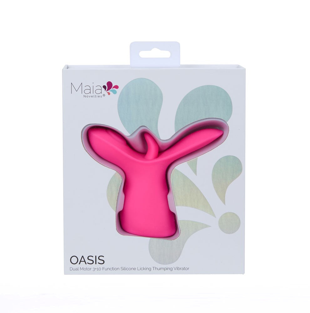 Maia OASIS Dual Motor Licking & Thumping Stimulator - - G-Spot Vibrators