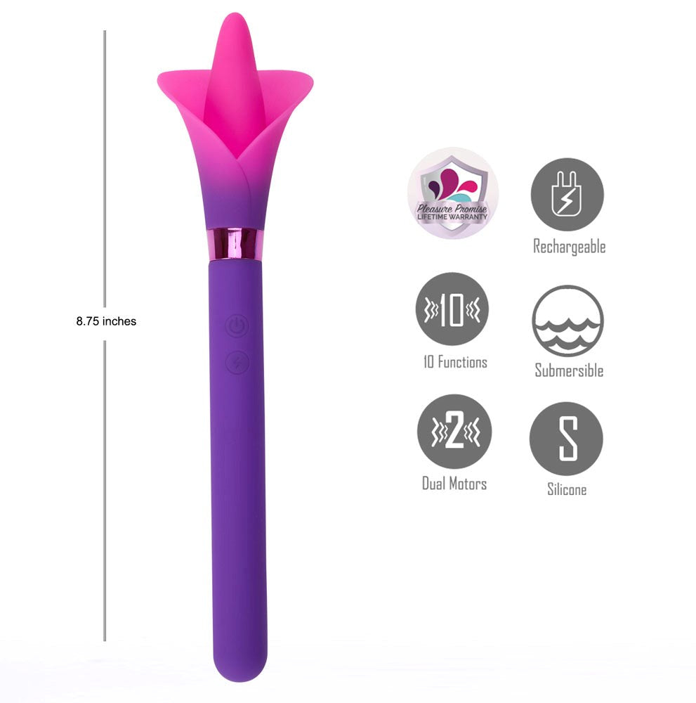 Maia VALA USB Rechargeable Flower Vibrator - - Personal Massagers