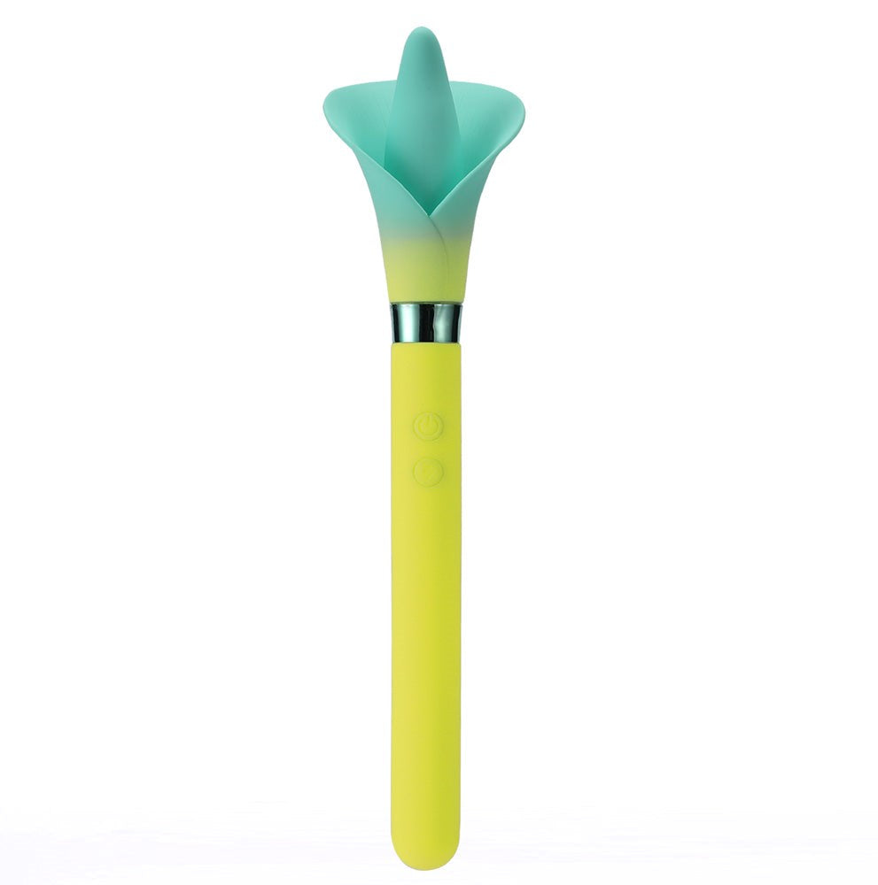 Maia VALA USB Rechargeable Flower Vibrator - Yellow - Personal Massagers