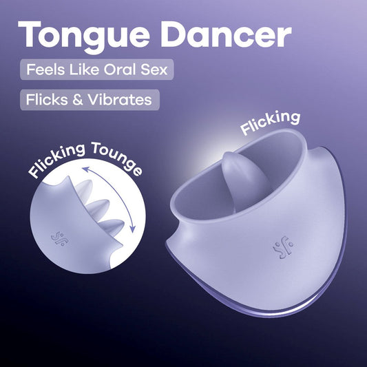 Satisfyer Tongue Dancer Rechargeable Flicking Stimulator - Clit Ticklers and Pulsators