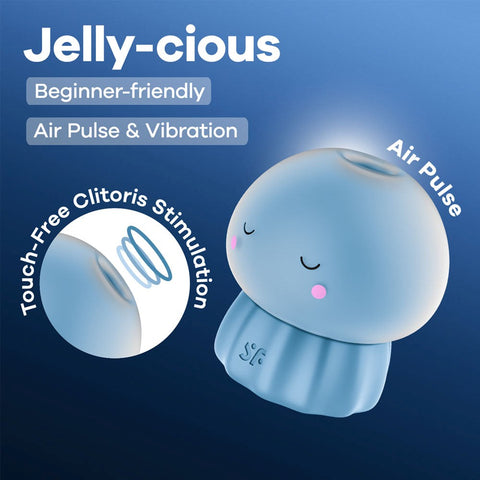 Satisfyer Jelly-cious Rechargeable Air Pulse Clit Stimulator - Clit Ticklers and Pulsators
