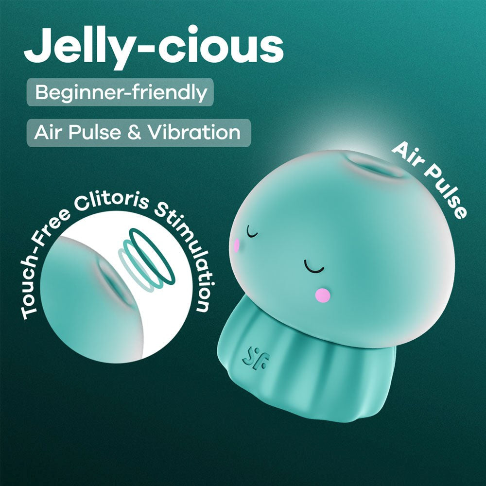 Satisfyer Jelly-cious Rechargeable Air Pulse Clit Stimulator - Clit Ticklers and Pulsators