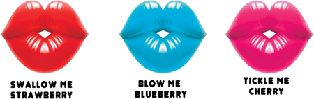 Hott Products Dick Lips Gummy Cock Rings 3 Pack - - Party Gifts and Novelties