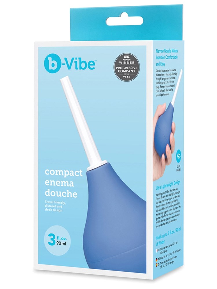 b-Vibe Compact Anal Cleansing Enema Douche - Enemas and Douches