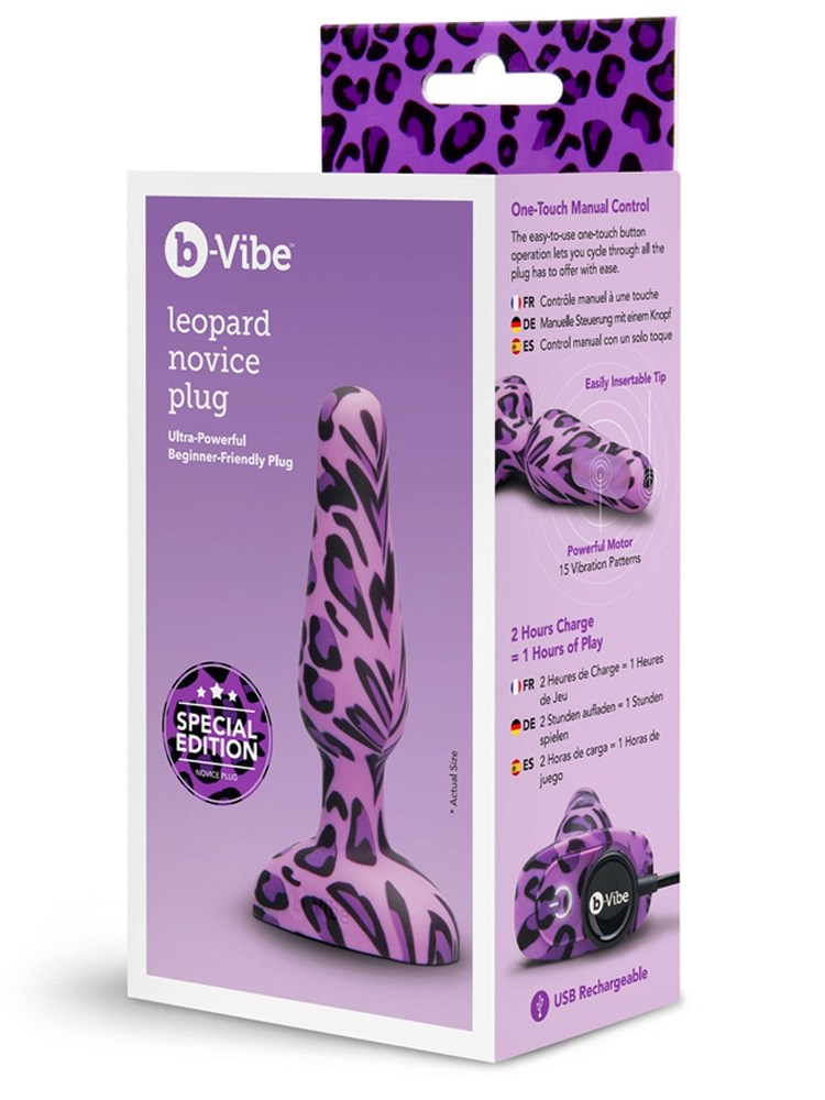 b-Vibe Novice Ultra Powerful Beginner Friendly Butt Plug - - Butt Plugs