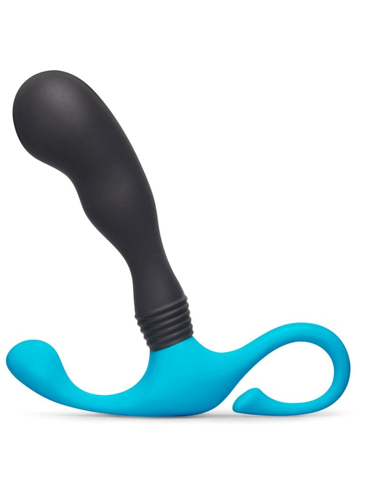 b-Vibe Curl Hands Free Curved Silicone Prostate Massager - Black - Prostate Toys