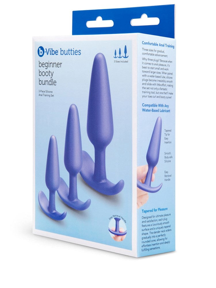 b-Vibe Butties Beginner Booty 3-Piece Anal Training Set - - Butt Plugs