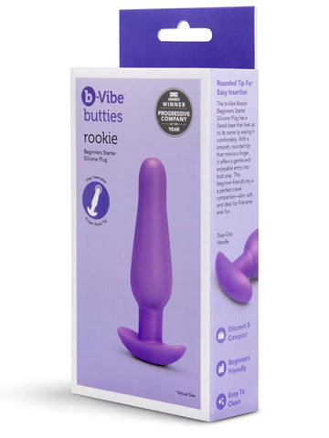 b-Vibe Rookie Beginners Starter Silicone Butt Plug - Butt Plugs