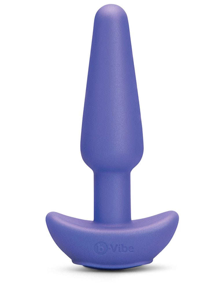b-Vibe Shake Slimline Vibrating Silicone Anal Plug - Blue - Butt Plugs