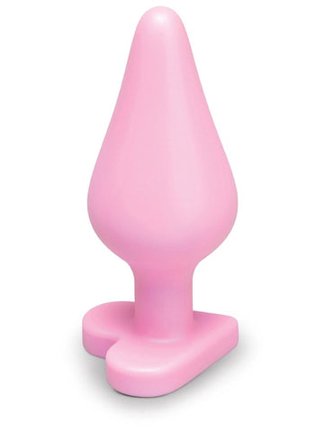 b-Vibe Butties B-Mine Silicone Butt Plug with Heart Base - Butt Plugs